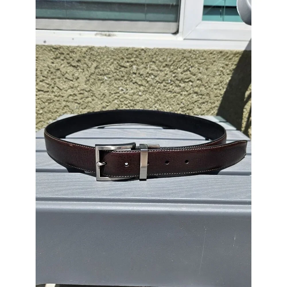 Kirkland Men's Dark Brown Italian Leather Belt Size 36